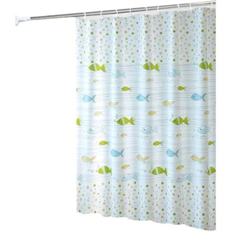 Rideau de Douche Motif Abstrait Aquarelle - Tissu Imperméable de Haute Qualité - Dimensions 60x70 Pouces