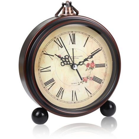 Réveil Style Ancien - Analogique et Complètement Silencieux - Pour un Sommeil Paisible