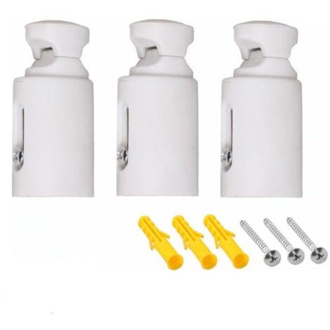 Lot de 3 supports sèche-serviettes – Acier robuste – Réglable de 75 à 95 mm – Universel pour radiateurs droits et courbes