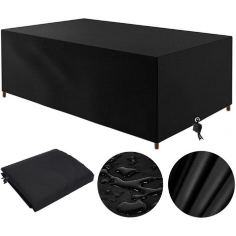 Housse salon de jardin imperméable 210x110x70cm – Tissu Oxford anti-UV et résistant aux déchirures – Protection optimale pour meubles rectangulaires (1/5)