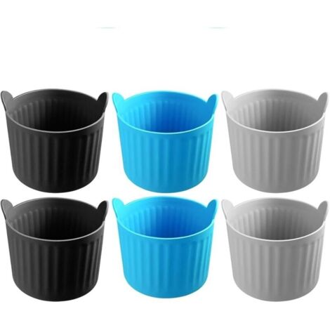 Moule silicone pour friteuse sans huile – Lot de 6 – Résistant à la chaleur – Sans BPA – Accessoires de cuisson multifonctionnels (1/5)