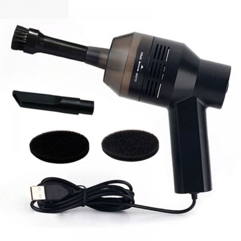 Nettoyeur de clavier USB, mini aspirateur portable pour clavier d'ordinateur. Élimine poussière, cheveux, miettes.