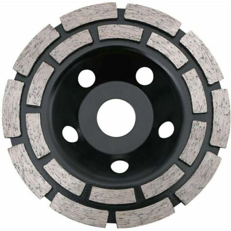 Disque diamant 125x22.23mm double rangée - Meulage béton, pierre, granit, chape - Universel et durable