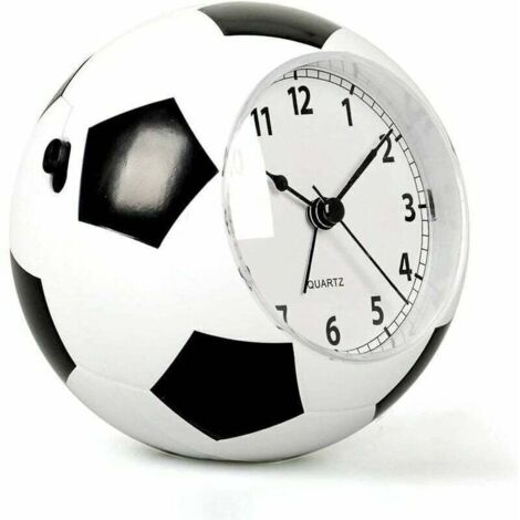 Réveil pour Enfants Motif Football - Réveil de Chevet Musical Créatif - Alimenté sur Piles - Cadeau pour Filles et Garçons Aimant le Football