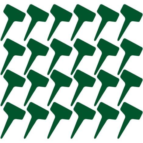 100 étiquettes en T 6x10 cm plastique imperméable, réutilisables, pour pépinière et fêtes