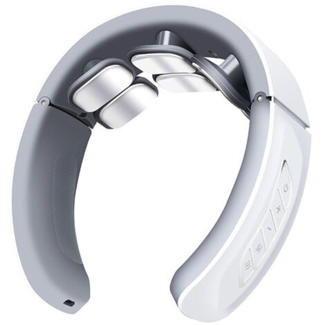 Massageur cervical sans fil 11-en-1 - Thérapie chaleur 42°C - 9 intensités et 6 modes - Anti-douleurs et tensions
