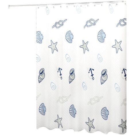 Rideau de Douche Style Moderne - Effet de Teinture Dégrader - Imperméable - Accessoire Décoratif de Salle de Bain