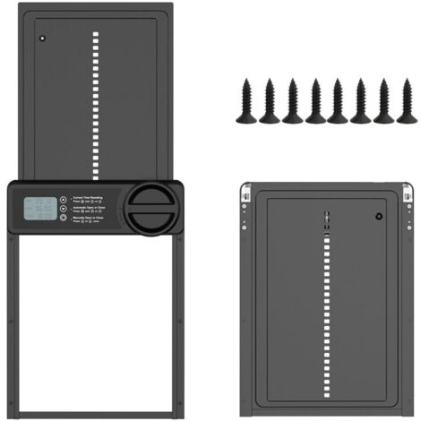 Porte automatique de poulailler – Minuterie programmable via application – Alliage d'aluminium – Écran LCD étanche – Installation rapide en 10 min (1/5)