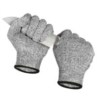 1 paire schnittschutzhandschuhe, schnittfeste handschuhe, handschuhe schnittfest, leistungsfähiger Level 5 Schutz, für Gestrickt Handschuhe für Gartenbau/Baustelle/Küche((taille M, adulte)