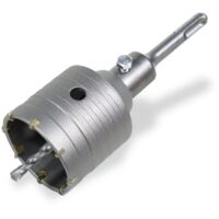 Scie cloche trépan brique 65mm scie cloch trépan béton Couronne de forage 8x110mm avec adaptateur SDS plus pour maçonnerie et béton