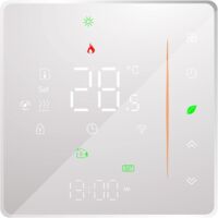Thermostat WiFi - Thermostat de Chauffage au Sol - Prise en Charge de la Commande par Application - Commande vocale Compatible avec Alexa/Google Home - pour la préparation de l'eau Chaude