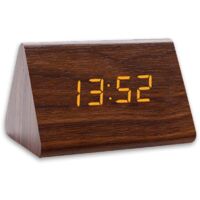 Horloge-Réveil Digitale à Écran LED - 3 Réglages d'Alarme Indépendants, Alimentation et Recharge par Port USB, Contrôle de l'Intensité Lumineuse et du Son