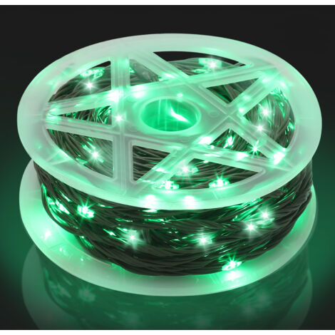 TolleTour LED Guirlande Lumineuse 30m 300 LED Fil de cuivre Éclairage vert Lumières colorées Lumières LED avec prise 10 modes Décoration extérieure et intérieure Étanche pour le jardin, les fêtes, Noë (1/5)