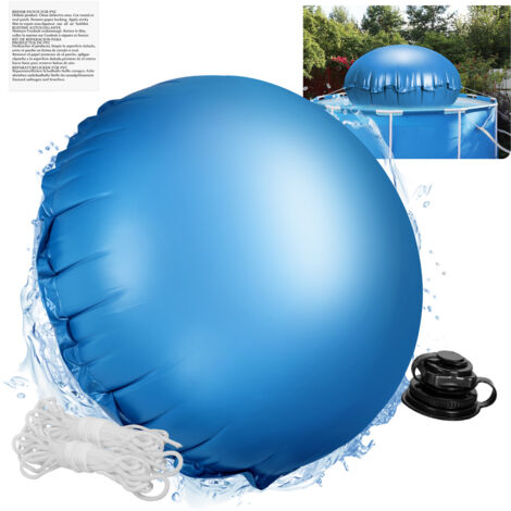 TolleTour Cuscino piscina invernaggio cuscino d'aria cuscino invernale copertura piscina cuscino piscina 200x200cm rotondo per piscine fuori terra come copertura invernale 1 pezzo