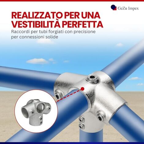 Daprona Raccordo Per Grigliato Tetto Zincato 25 Cm - Colore Rosso Mattone - Connettore Per Passerella E Griglia Di Sicurezza - 2