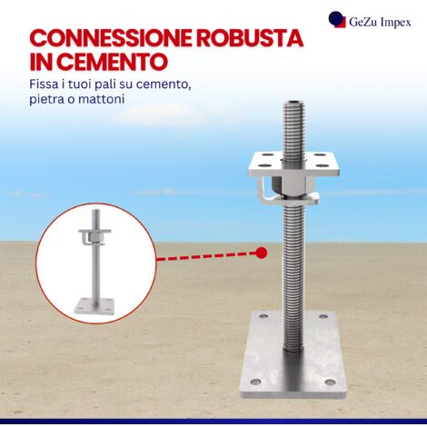 XIMPLIO Gancio Di Traino Regolabile In Altezza Universale | Portata 3500 Kg, Per AHK Con Fori 90 Mm, Colore Nero - 2