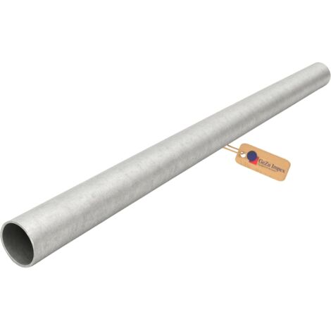 GeZu Impex Stahlrohr-Set 42x2,5x300mm – Feuerverzinkt & Schwarz Pulverbeschichtet, 4 Stück – Für Handläufe, Rahmen & Möbel