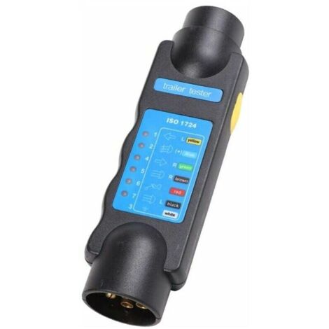 Autoanhänger-Tester, 12 V, 7-poliges Anhänger-Testwerkzeug, Verkabelungstester, Diagnosewerkzeuge, Steckdosen-Steckertester für Wohnwagen, Wohnmobil (1/5)