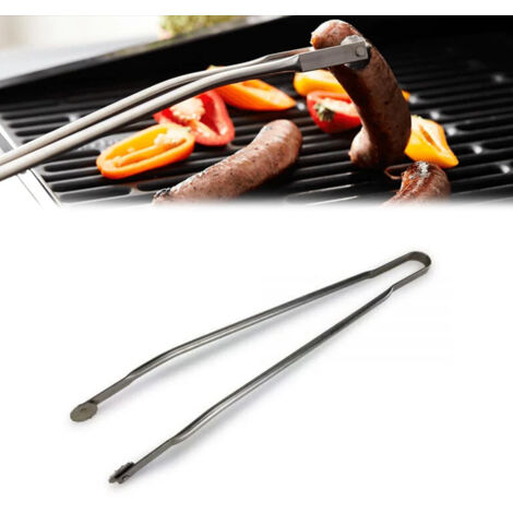 Grillzange mit Rollen, professionelle 50 cm Grillzange mit Rollen – Wurstwendezange mit robustem, langem Griff, Outdoor-Kochzubehör für Grill, Buffets und Grillabende (1/5)