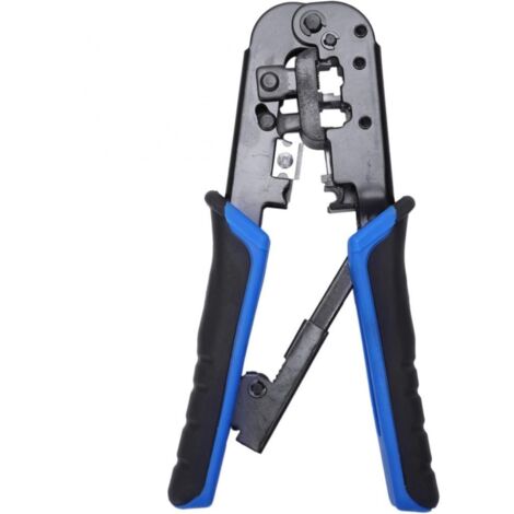 VCE RJ45 RJ11/RJ12 RJ22 Ethernet-Crimper, Crimpzange, Abisolierschneider, All-in-One-Multifunktionswerkzeug für Cat3 Cat5 Cat5e Cat6 Netzwerk-Modularanschlusskabel (1/5)