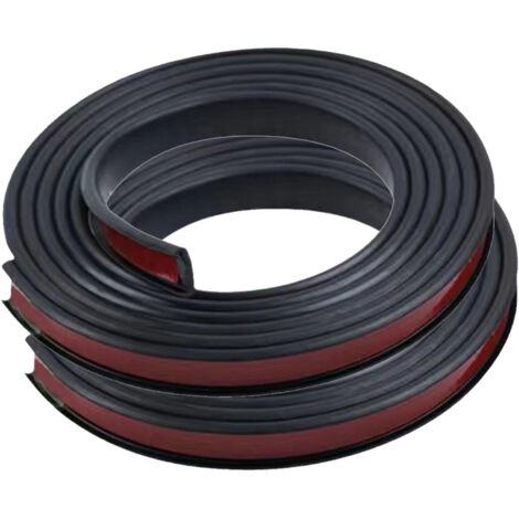 2 m schwarzes, U-förmiges 25 mm Melamin-Kantenband mit Selbstklebefunktion, kein Heißkleben erforderlich, Eichenholz-Kantenleiste für Arbeitsplatten, weiche TPE-Kantenabdeckung aus Gummibaumholzfurnie (1/5)