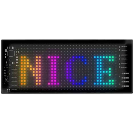 Flexibles LED-Matrix-Panel für Autos – 16 x 32 Punkte – 5 V RGB-Graffiti-Muster – Programmierbarer App-basierter DIY-Werbebildschirm (1/5)