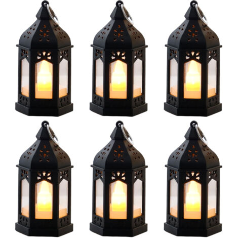 6er-Set Retro-LED-Öllampen – Vintage-Tischlampen, warmes Licht, sicher und energiesparend, stimmungsvolle Beleuchtung für Ramadan, Partys und als Dekoration