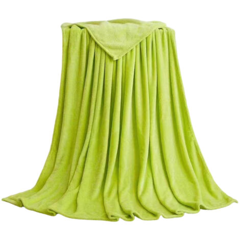Große grüne Fleecedecke, Queen-Size, weich und flauschig, für Damen, Herren und Kinder, leichte Mikrofaserdecke für alle Jahreszeiten, 229 x 229 cm (1/5)