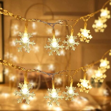 Weihnachtsgirlanden, niedrige Lichterketten, klare Kabelbeleuchtung, Weihnachtsdekoration, Weihnachtsdekoration im Freien, beleuchtete Fensterdekoration, Balkonbeleuchtung, Hochzeitsbeleuchtung (1/5)