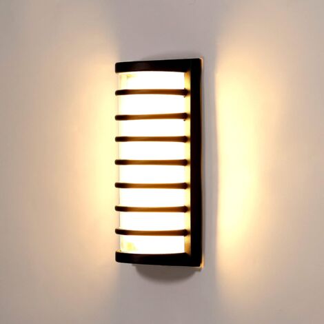 Outdoor Indoor LED Wandleuchte, moderne wasserdichte Outdoor Wandleuchte IP65 10W 1100LM 3000K Warmweiß Leuchte Dekoration Lampe für Treppen Garten Eingang Terrasse Patio (1/5)