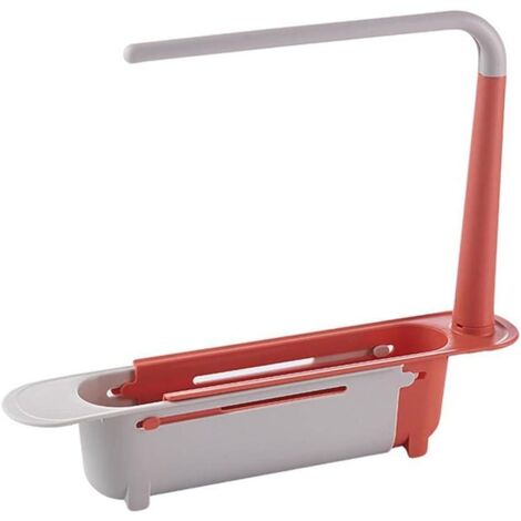 Küchenspüle Teleskop Ablaufregal Ablaufkorb Tuch Kunststoff Finishing Rack Versenkbares Ablaufregal Versenkbares Abtropfgestell (1/5)
