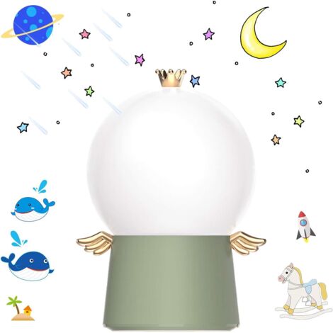 Baby-Projektor-Nachtlicht, Kinder-LED-Nachtlicht, Sternenhimmel-Projektorlampe, 360 ° drehbar, 8 Lieder, 6 Projektionsfilme, USB-Aufladung für Kinder, Baby, Schlafzimmer, Geschenke, Geburtstag (Grün) (1/5)