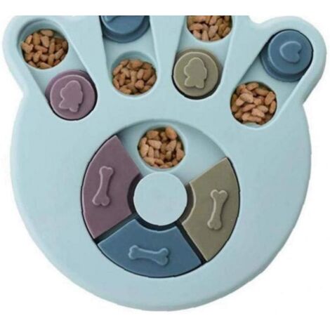 Hunde-Puzzle-Spielzeug-Feeder, langlebiges interaktives Hundespielzeug, Hunde-Gehirnspiele, verbesserter Iq-Haustierbedarf (Blau, Klaue) Hundezubehör (1/5)