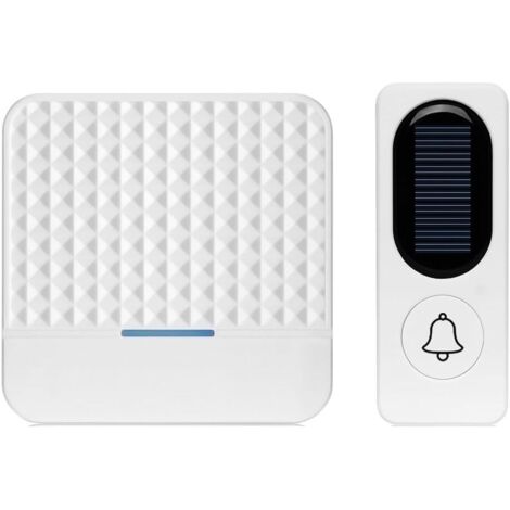 Solarbetriebene, kabellose Smart-Türklingel, kabellose Smart-Türklingel mit großer Reichweite und Musikfunktion für große Häuser, smarte Video-Türklingel mit Live-Ansicht und Erkennung (1/5)