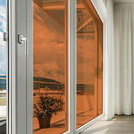 DIMEXACT - Film couleur orange transparent - 152 cm x 2.5 m - En Rouleau
