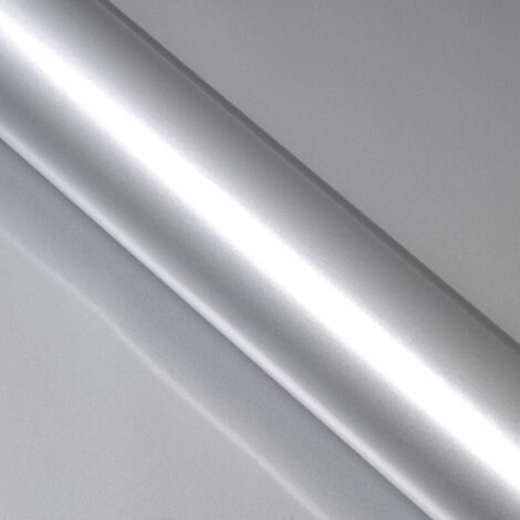 DIMEXACT - Covering gris brillant métallisé pour toutes surfaces - Haute finition - 152 cm x 1 m - En Rouleau