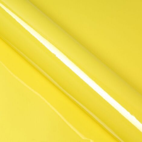 DIMEXACT - Covering jaune brillant pour toutes surfaces - Haute finition - 152 cm x 0.5 m - En Rouleau