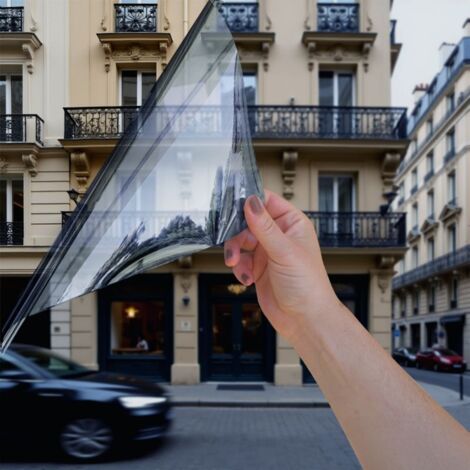 DIMEXACT - Film anti-UV total 100% gris ultra clair 420 nm - 50 cm x 10 m - En Rouleau