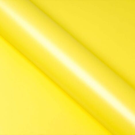 DIMEXACT - Covering jaune citron mat pour toutes surfaces - Haute finition - 152 cm x 5 m - En Rouleau