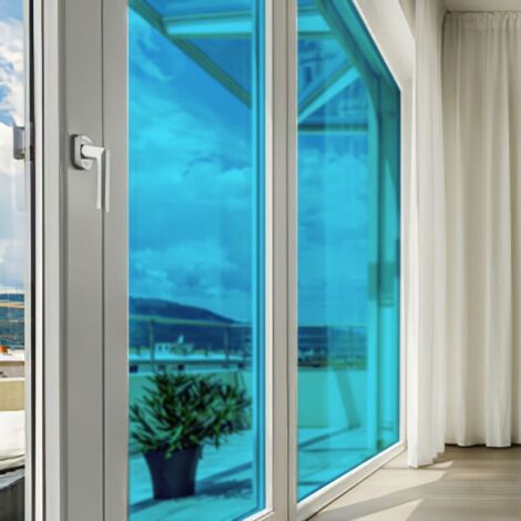 DIMEXACT - Film couleur bleu transparent - 61 cm x 10 m - En Rouleau