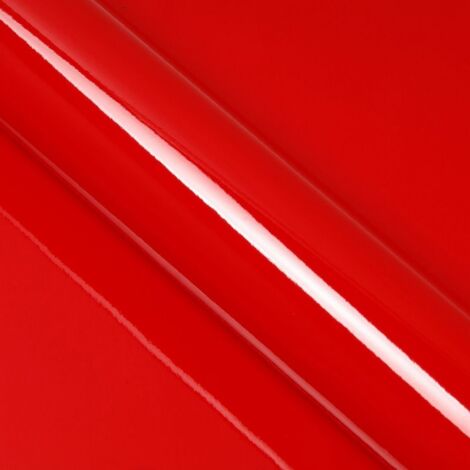 DIMEXACT - Covering rouge brillant pour toutes surfaces - Haute finition - 152 cm x 5 m - En Rouleau