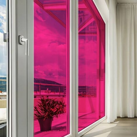DIMEXACT - Film couleur rose transparent - 152 cm x 10 m - En Rouleau