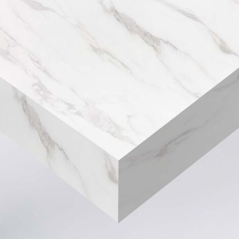 DIMEXACT - Rouleau adhésif effet marbre blanc et gris - 122 cm x 1.5 m - En Rouleau