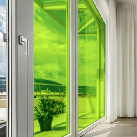 DIMEXACT - Film couleur vert pomme transparent - 61 cm x 2 m - En Rouleau