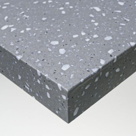 DIMEXACT - Papier peint adhésif effet terrazzo gris - 122 cm x 0.5 m - En Rouleau (1/2)