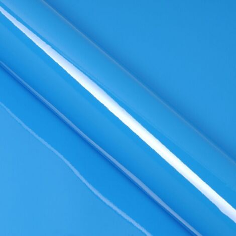 DIMEXACT - Covering bleu ciel brillant pour toutes surfaces - Haute finition - 152 cm x 2.5 m - En Rouleau
