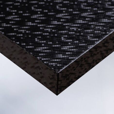 DIMEXACT - Revêtement mural noir à motif petits carreaux - 122 cm x 0.5 m - En Rouleau (1/3)