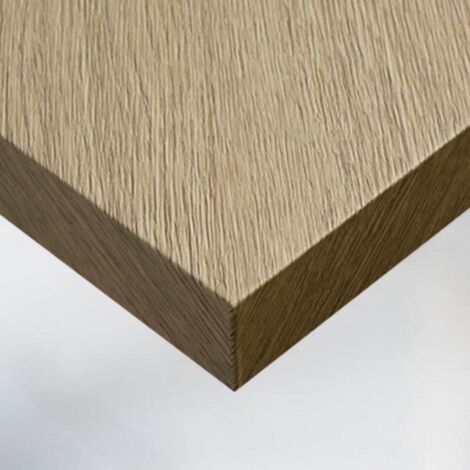 DIMEXACT - Vinyle adhésif imitation bois de chêne ligné structuré - 122 cm x 0.5 m - En Rouleau
