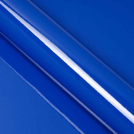 DIMEXACT - Covering bleu saphir brillant pour toutes surfaces - Haute finition - 152 cm x 1.5 m - En Rouleau
