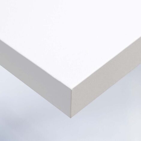 DIMEXACT - Papier peint autocollant blanc mat - 122 cm x 0.5 m - En Rouleau